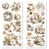 Ciao Bella Winter Season Transparent Adhesive Sheets 5/Pkg