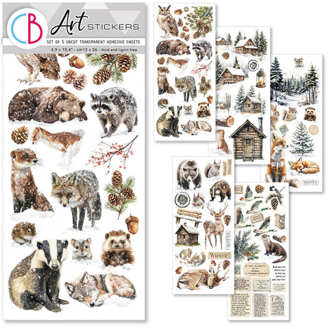 Ciao Bella - Forest Tales Transparent Adhesive Sheets 5/Pkg