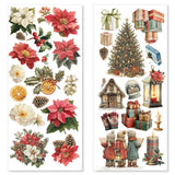 Ciao Bella Merry & Bright Art Stickers Transparent Adhesive Sheets 5/Pkg