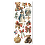 Ciao Bella Merry & Bright Art Stickers Transparent Adhesive Sheets 5/Pkg