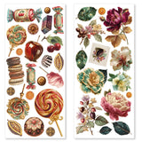 Ciao Bella Chocolate Wanderlust Art Stickers Transparent Adhesive Sheets 5/Pkg