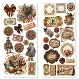 Ciao Bella Chocolate Wanderlust Art Stickers Transparent Adhesive Sheets 5/Pkg