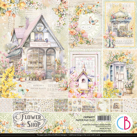 S30 CIAO BELLA Flower Shop Paper Pad 12"x12" 12/Pkg