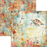 CIAO BELLA Coral Reef Paper Pad 12"x12" 12/Pkg