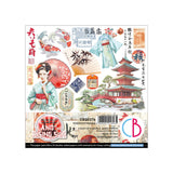 CIAO BELLA Land Of The Rising Sun Fussy Cut Pad 6"x6" 24/Pkg