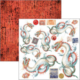 CIAO BELLA Land Of The Rising Sun Fussy Cut Pad 6"x6" 24/Pkg