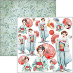 CIAO BELLA Land Of The Rising Sun Fussy Cut Pad 6"x6" 24/Pkg