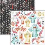 CIAO BELLA Land Of The Rising Sun Fussy Cut Pad 6"x6" 24/Pkg