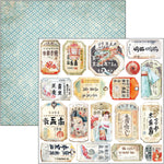 CIAO BELLA Land Of The Rising Sun Fussy Cut Pad 6"x6" 24/Pkg