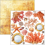 CIAO BELLA Coral Reef Fussy Cut Pad 6"x6" 24/Pkg
