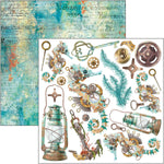CIAO BELLA Coral Reef Fussy Cut Pad 6"x6" 24/Pkg