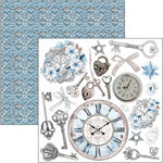 CIAO BELLA - Elegance of Blue Fussy Cut Pad 6"x6" 24/Pkg