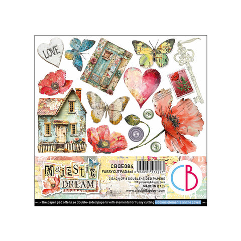 CIAO BELLA -Majestic Dream Fussy Cut Pad 6"x6" 24/Pkg