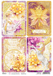 CIAO BELLA - Rice Paper A4 Piuma Ethereal Cards - 5 Sheet