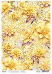 CIAO BELLA - Rice Paper A4 Piuma Glow Blossom - 1 Sheet
