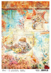 Ciao Bella Rice Paper A4 Coral Reef