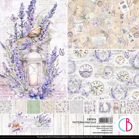 CIAO BELLA - Morning In Provence Patterns Pad 12"x12" 8/Pkg