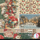 Ciao Bella Merry & Bright Patterns Pad 12"x12" 8/Pkg