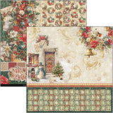 Ciao Bella Merry & Bright Patterns Pad 12"x12" 8/Pkg