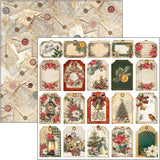 Ciao Bella Merry & Bright Patterns Pad 12"x12" 8/Pkg