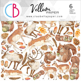 Ciao Bella Vellum Into The Wild Fussy Cut 6"x6" 6/Pkg