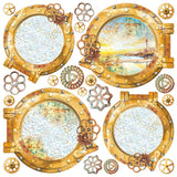 CIAO BELLA - Vellum Coral Reef Fussy Cut 6"x6" 6/Pkg