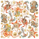 CIAO BELLA - Vellum Coral Reef Fussy Cut 6"x6" 6/Pkg