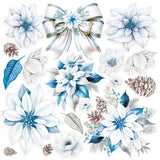 CIAO BELLA - Vellum Elegance of Blue Fussy Cut 6"x6" 6/Pkg