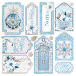 CIAO BELLA - Vellum Elegance of Blue Fussy Cut 6"x6" 6/Pkg