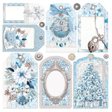 CIAO BELLA - Vellum Elegance of Blue Fussy Cut 6"x6" 6/Pkg