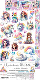 Craft O'Clock - Embellishments - UNICORN SWEET Extras set - Unicorns and Girls