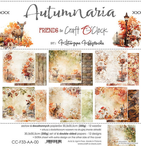 Craft O' Clock 12X12 Paper Pad, Autumnaria