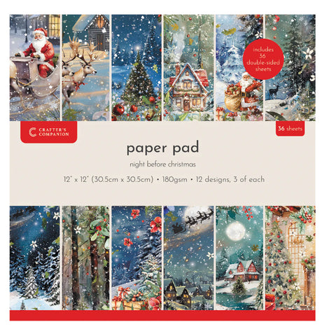 Crafter's Companion The Night Before Christmas 12" x12' Pad