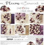 Craft O'Clock 12X12 Paper Pad, Plum & Caramel