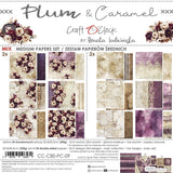 Craft O'Clock 8X8 Mix Paper Pad, Plum & Caramel