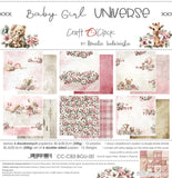Craft O'Clock 12X12 Paper Pad, Baby Girl Universe