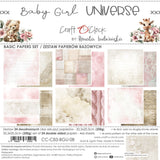 Craft O'Clock 8X8 Basics Paper Pad, Baby Girl Universe