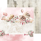 Craft O'Clock 8X8 Mix Paper Pad, Baby Girl Universe