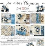Craft O'Clock 12X12 Paper Pad, Mr. & Mrs. Elegance