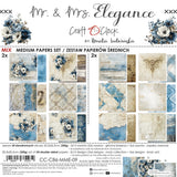 Craft O'Clock 8X8 Mix Paper Pad, Mr. & Mrs. Elegance