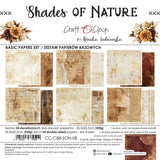 Craft O Clock 8X8 Basics Paper Pad, Shades of Nature