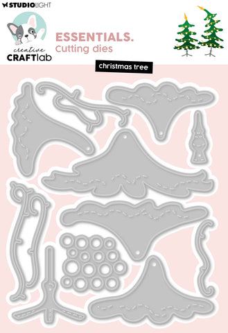 STUDIO LIGHT -Cutting Die Christmas Tree Essentials 13 Pieces