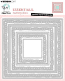 Studio Light Cutting Die Nested Squares Blocks Essentials 9 Pieces