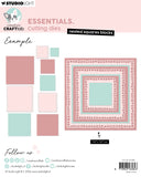 Studio Light Cutting Die Nested Squares Blocks Essentials 9 Pieces
