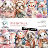 Studio Light Collage Paper Pad Candy Christmas Essentials 36 Sheets