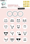 STUDIO LIGHT -Stamp & Cutting Die Emoticons Essentials 17 Pieces