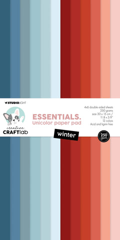 Studio Light Creative Craft Lab Uniclor Paper Pad Winter Essentials