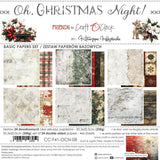 Craft 'O Clock 8X8 Basics Paper Pad, Oh Christmas Night