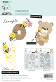 STUDIO LIGHT -CCL Cutting Die Accessoires Honey Bees Friendz 130x115x1mm 12 PC nr.525