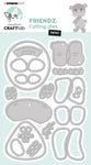 STUDIO LIGHT - CCL Cutting Dies Friendz Henri Friendz 128x108x1mm 17 PC nr.547